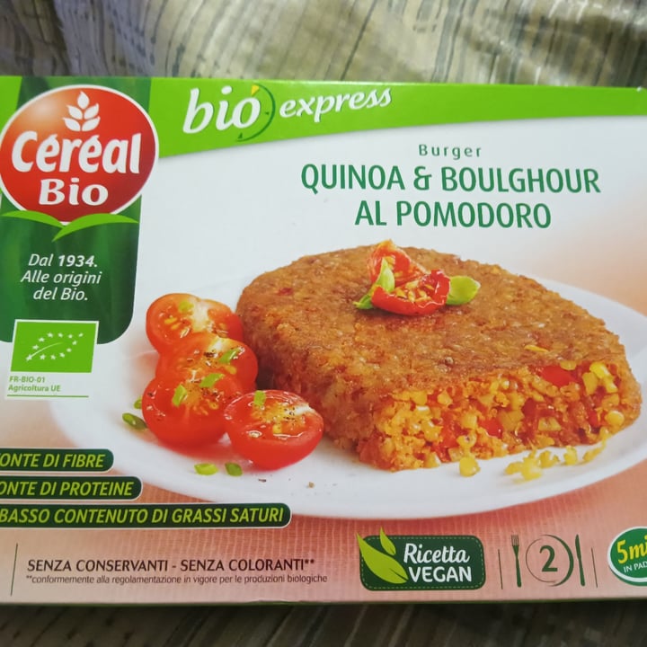 photo of Céréal Bio Burger quinoa e boulghour al pomodoro shared by @marcelloveg on  05 Mar 2025 - review
