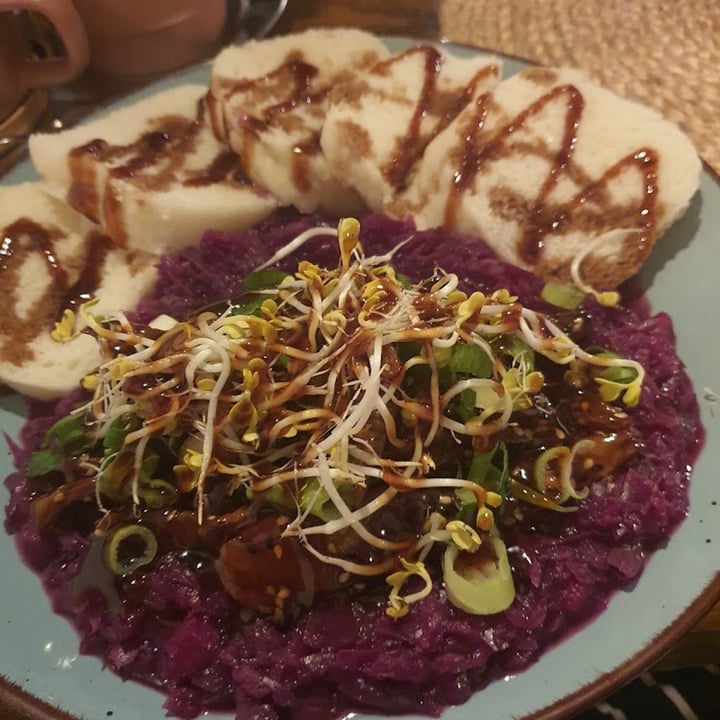 photo of Vegan Pub Seitan duck with red cabbage and dumplings shared by @david- on  08 May 2024 - review