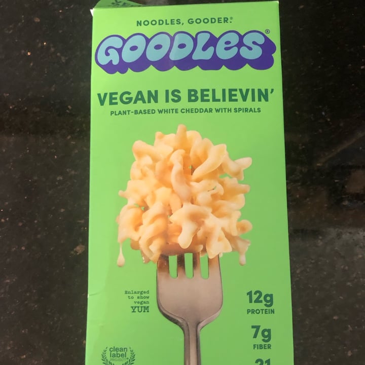 photo of Goodles Vegan Is Believin’ - Plant Based White Cheddar With Spirals shared by @slwasu57 on  06 Nov 2023 - review
