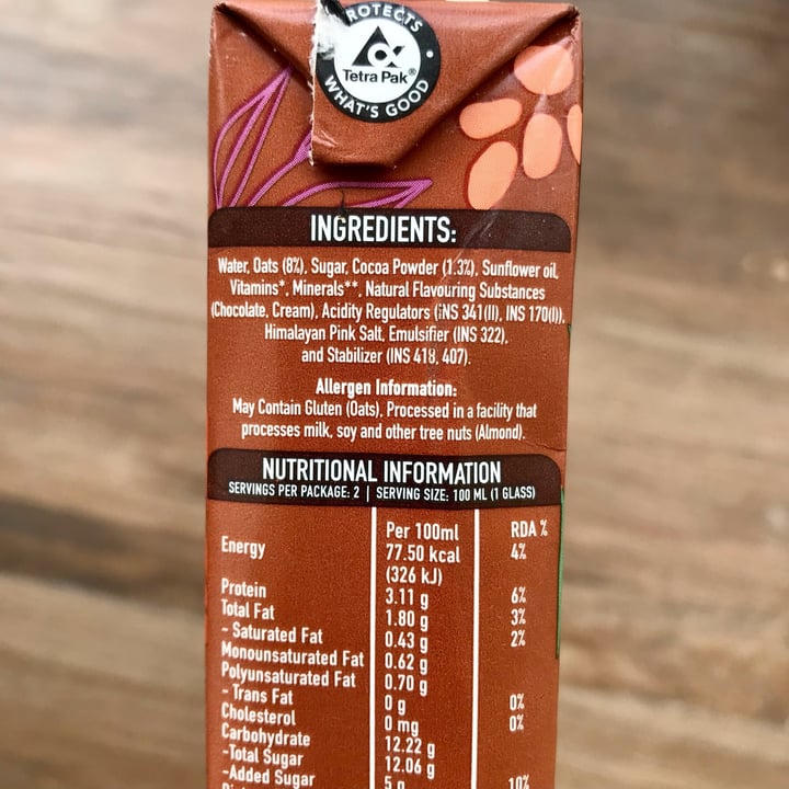 photo of Only Earth Oats Drink (Belgian Chocolate) shared by @veganniran on  25 Nov 2023 - review