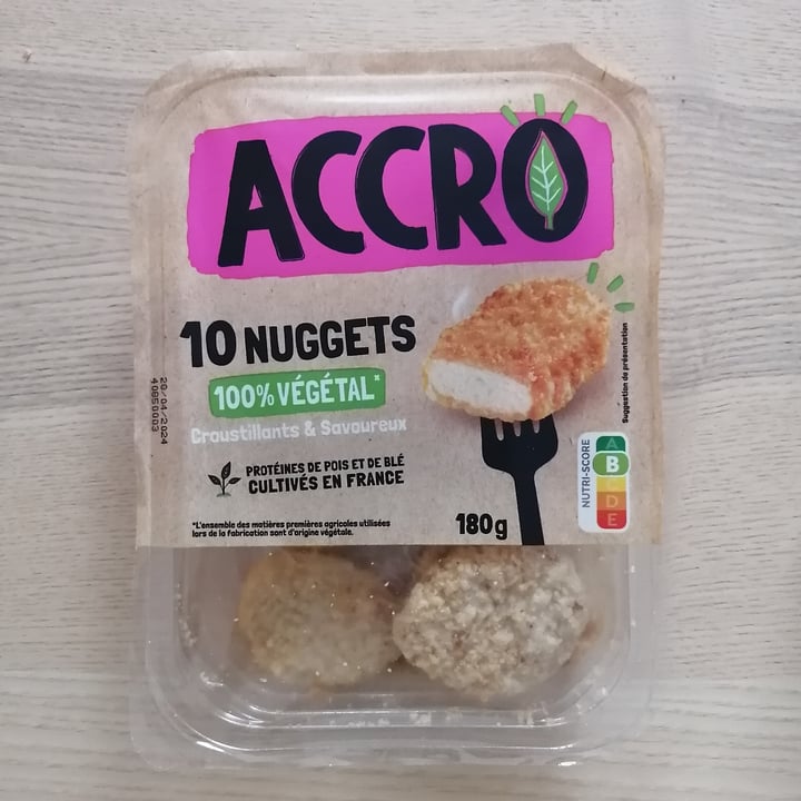 photo of Accro nuggets 100 % végétal shared by @pandapolaire on  14 Apr 2024 - review