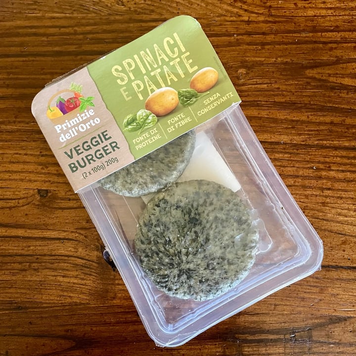 photo of Primizie dell’Orto Veggie Burger Spinaci e Patate shared by @antonellaboschi on  12 Sep 2025 - review