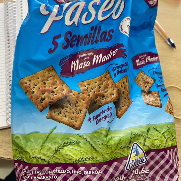 photo of Molino Cañuelas Galletitas 5 Semillas Mini Crackers Paseo shared by @valexika on  16 Apr 2024 - review