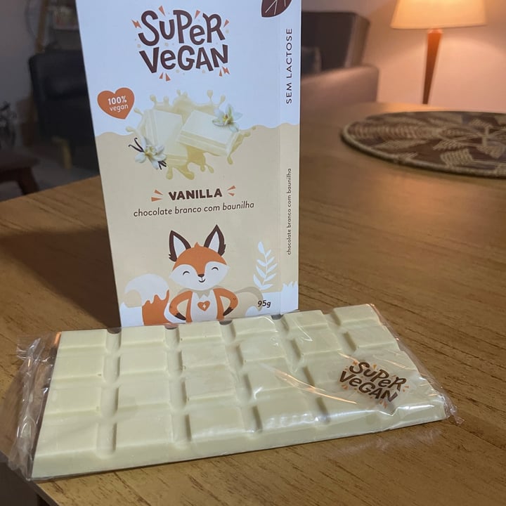 photo of Super Vegan Barra de Chocolate - Vanilla (95g) shared by @reginacyrino on  17 Oct 2023 - review