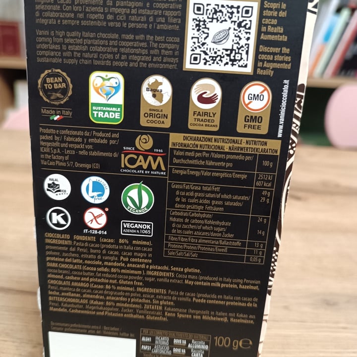 photo of Vanini Cioccolato Fondente 86% shared by @patapitumpa on  23 Aug 2025 - review