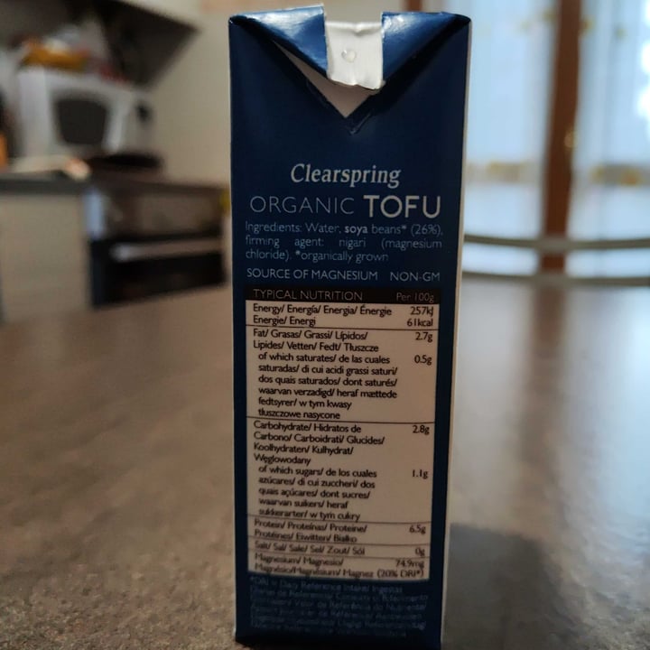 photo of Clearspring Organic Tofu Silken & Smooth shared by @unazampaperlaspagna on  20 Apr 2024 - review