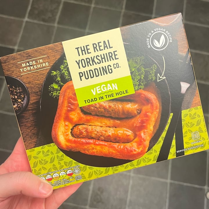 photo of The Real Yorkshire Pudding Co Vegan Toad In The Hole shared by @miekeatsvegan on  15 Jan 2024 - review