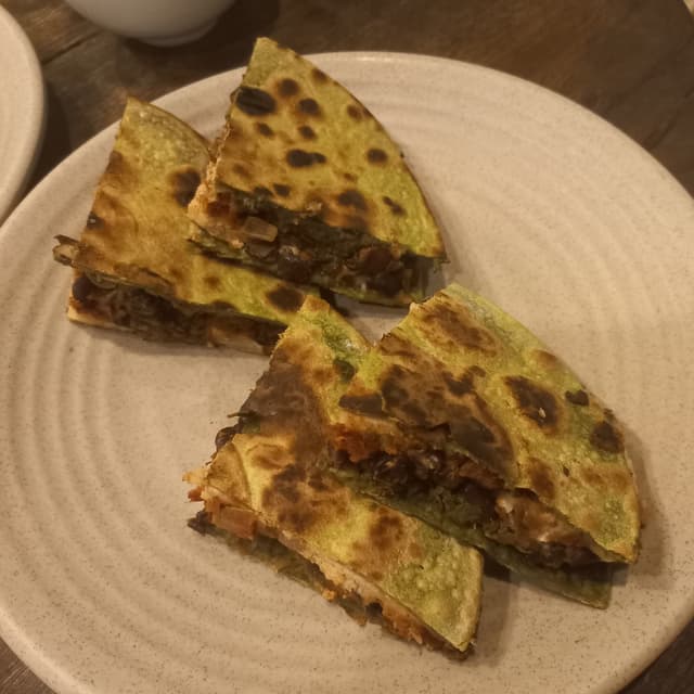 Photo of the dish “Spinach Quesadilla with Vegan Cheese”