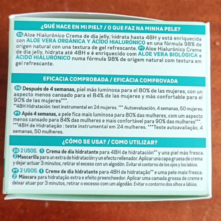 photo of Garnier Crema de Día Jelly- Aloe Y Ácido Hialurónico shared by @felinavegana on  15 May 2025 - review