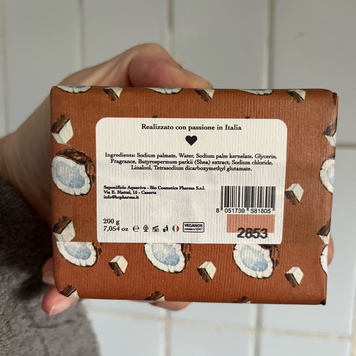 photo of Saponificio Aquaviva I Cremosi - Cocco/Coconut shared by @mariamagri on  04 Jun 2025 - review