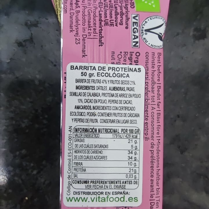 photo of Raw Bite Barrita Protein shared by @kinggorilla on  10 Oct 2023 - review