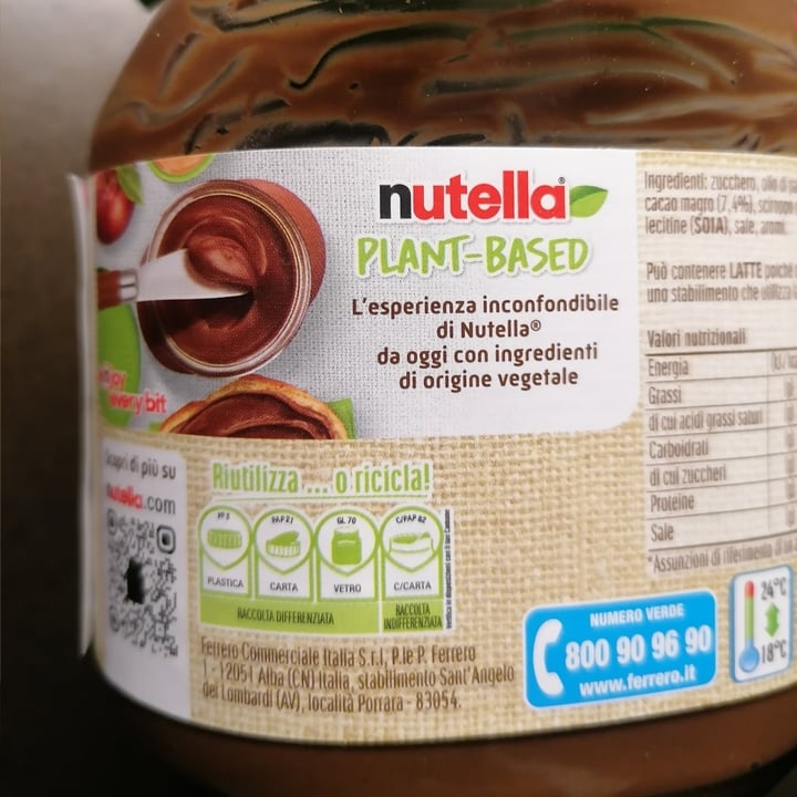 photo of Nutella Nutella Plant Based shared by @lacla2022 on  05 Oct 2024 - review