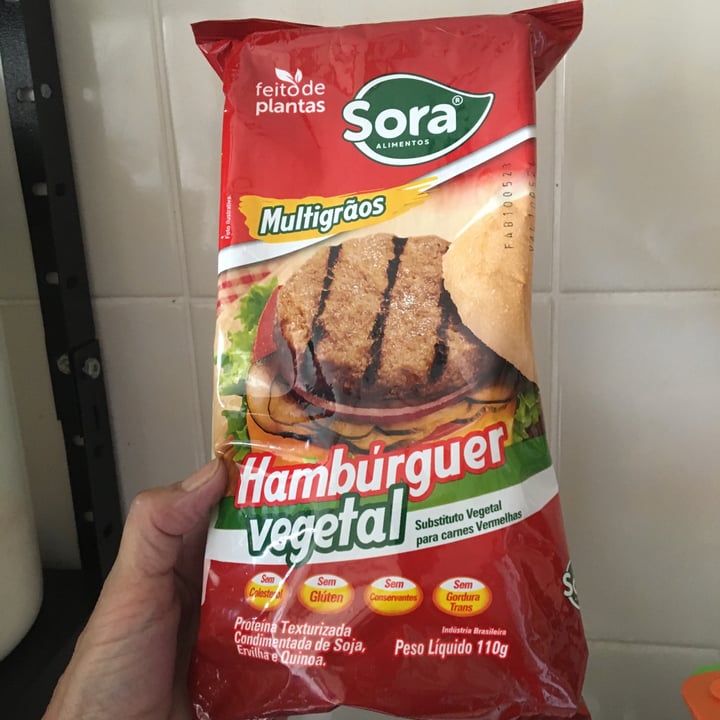 photo of Sora Hambúrguer Carne Vermelha Vegetal shared by @clarinha012356789 on  13 Nov 2023 - review