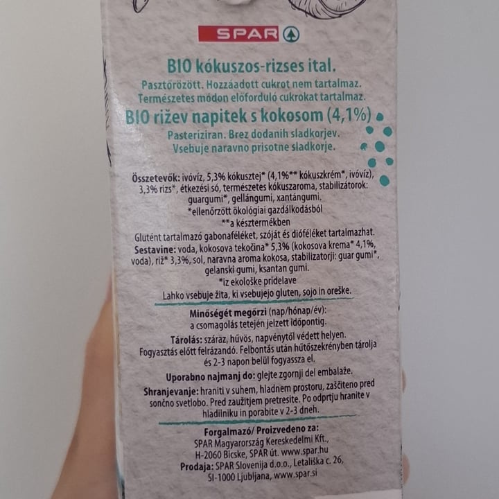 photo of Spar Coco Rice Drink shared by @emmabean on  26 Jun 2025 - review