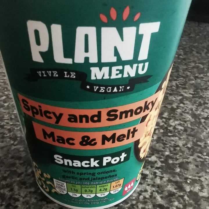 photo of Plant Menu Spicy and Smoky Mac & Melt Snack Pot shared by @kimalexis1981 on  21 Jan 2024 - review