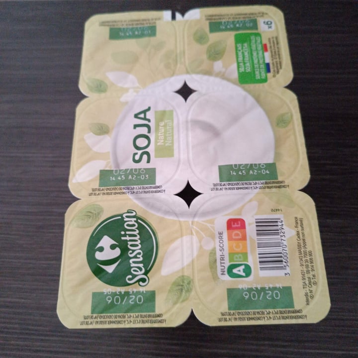 photo of Carrefour Sensation Yogur de soja natural shared by @rubenus on  02 May 2024 - review
