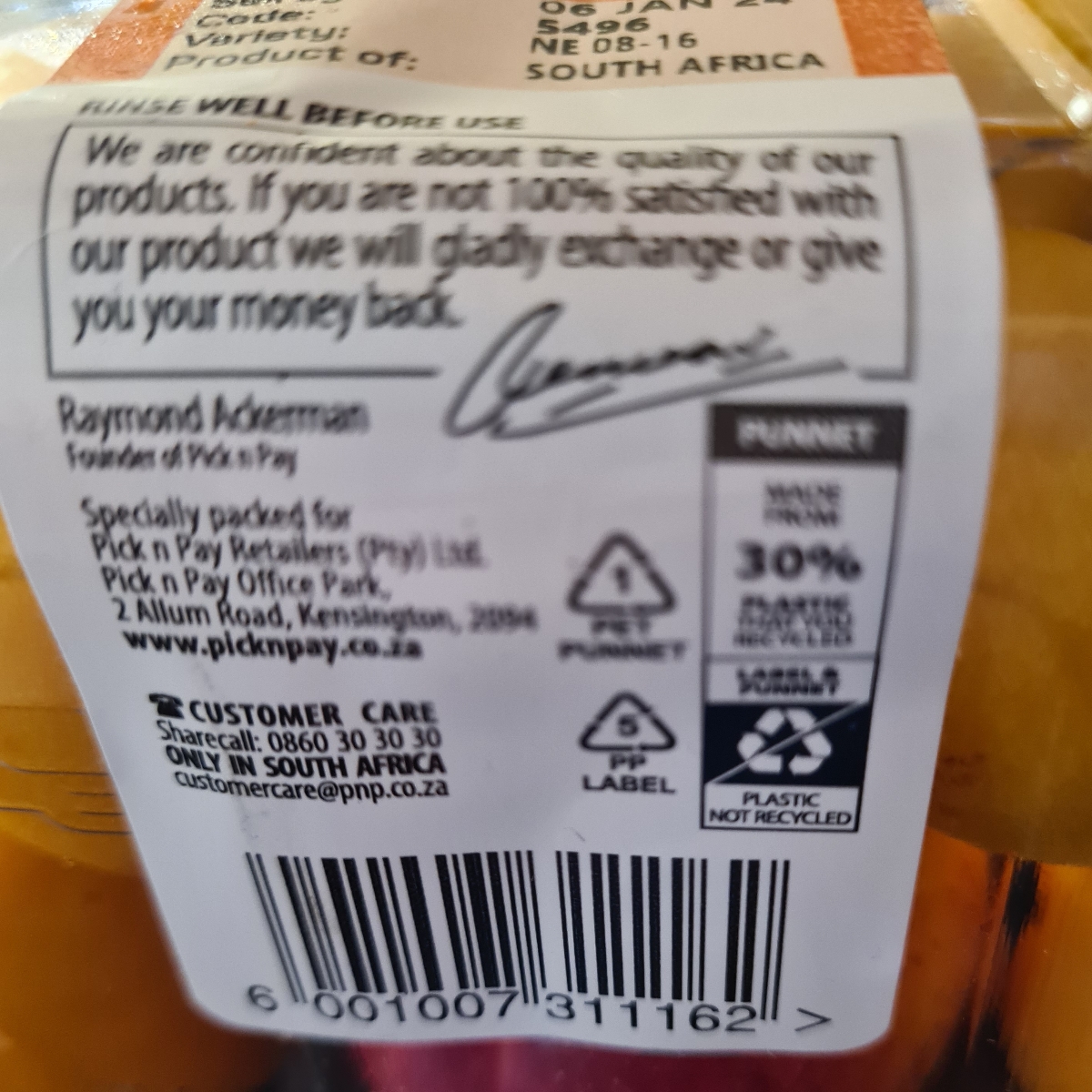 Pick n Pay Yellow Nectarines Reviews abillion