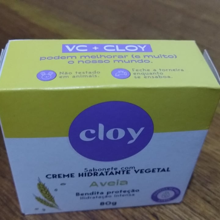 photo of Cloy Sabonete  vegetal hidratante shared by @vegauaumor on  29 Nov 2023 - review