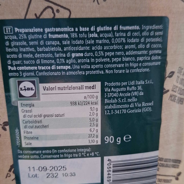 photo of Vemondo Affettato Vegetale Gusto Salame shared by @patrix1201 on  16 Jun 2025 - review