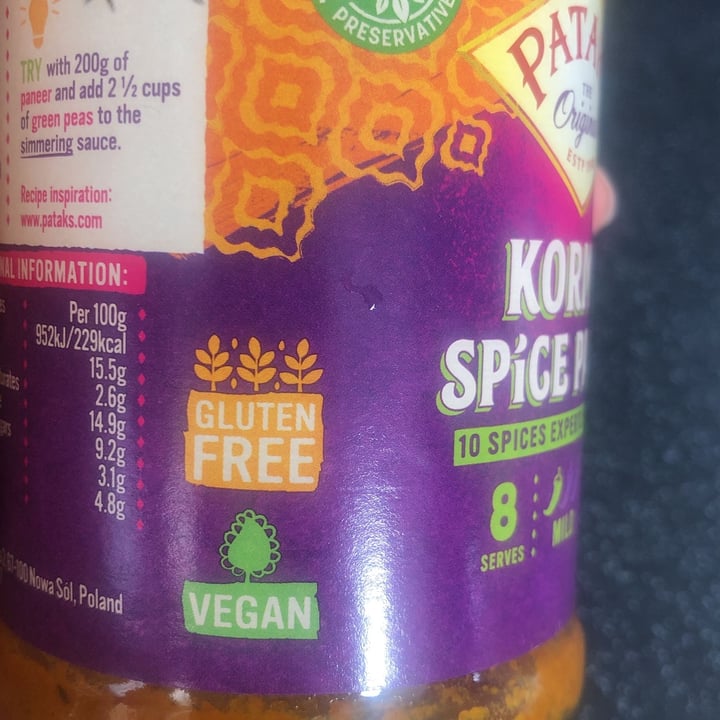 photo of Patak's Korma Paste shared by @terryno on  21 Apr 2024 - review