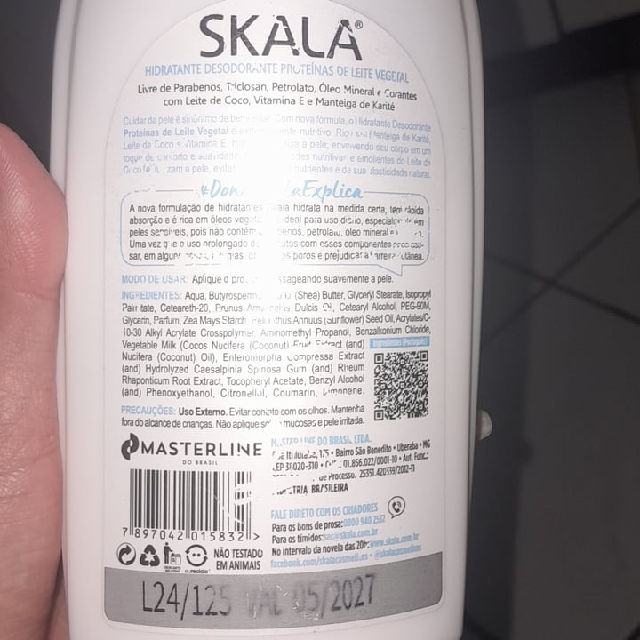 photo of Skala Creme hidratante shared by @arianev3g on  20 Feb 2025 - review