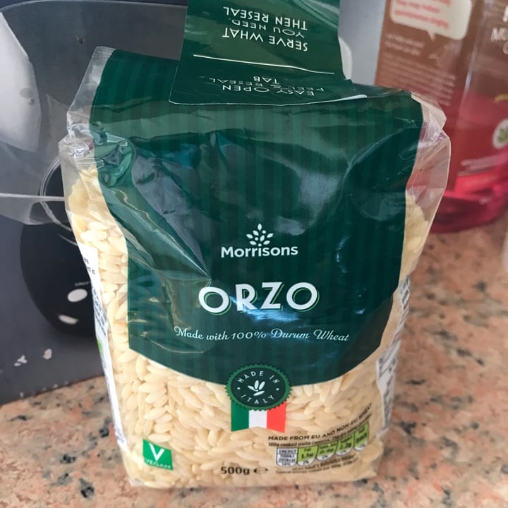 photo of Morrisons ORZO MADE IN ITALY VEGAN 🇮🇹 shared by @scottye on  10 May 2024 - review