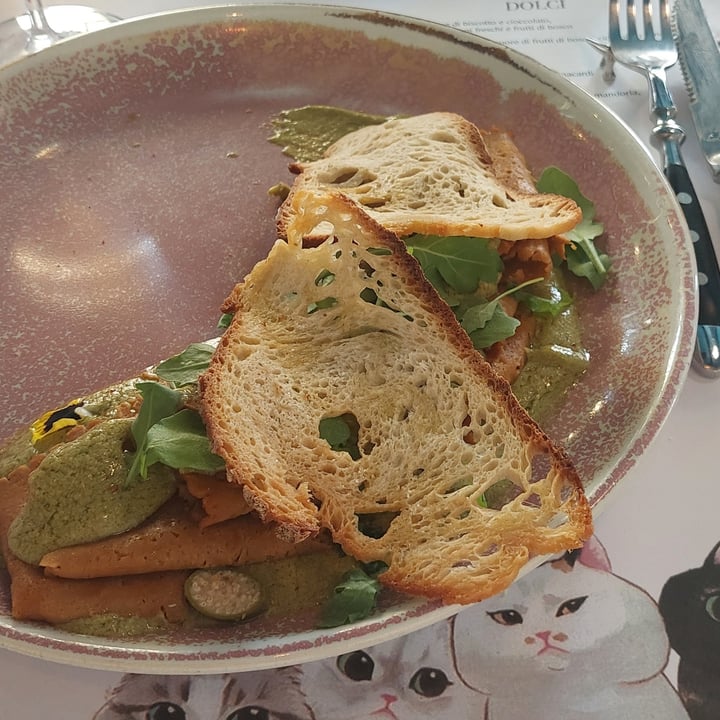 photo of Romeow Cat Bistrot Affettato Di Seitan Homemade shared by @piovonofalafel on  27 Nov 2023 - review