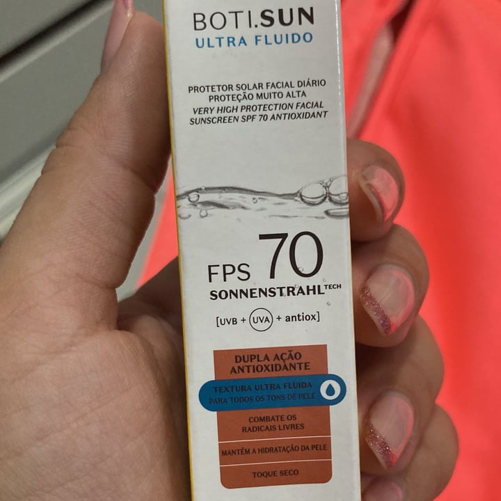 photo of O Boticário Boti.sun Ultra Fluido - Dupla Ação Oxidante shared by @mariannamelob on  12 Jan 2024 - review