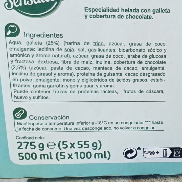 photo of Carrefour Sensation Vegetal Sandwich chocolate shared by @titoherbito on  29 Oct 2023 - review