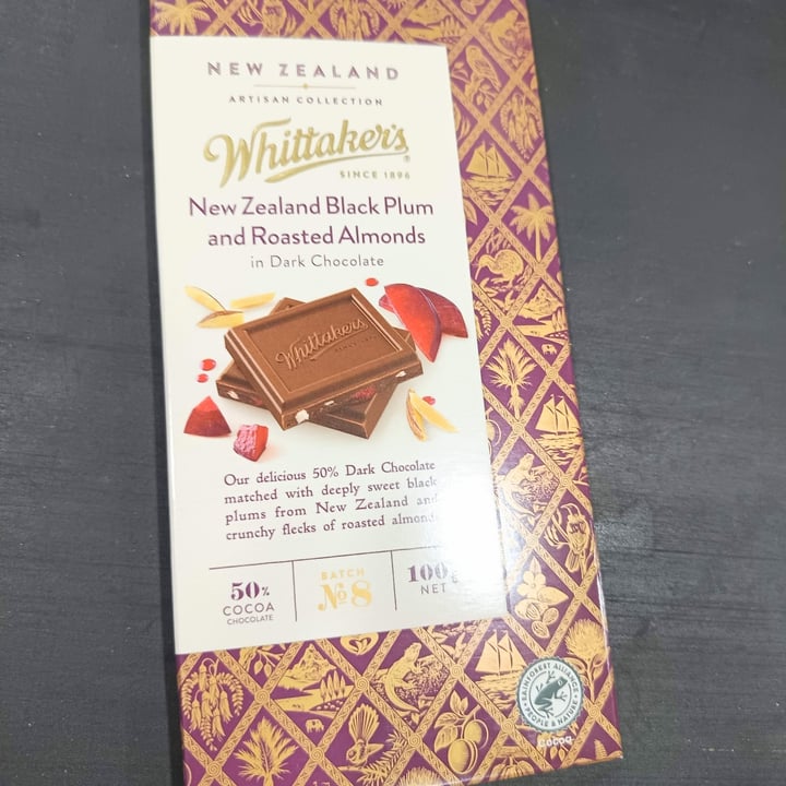 photo of Whittaker's Artisan Collection – New Zealand Black Plum & Roasted Almonds shared by @zarreen on  01 Oct 2025 - review