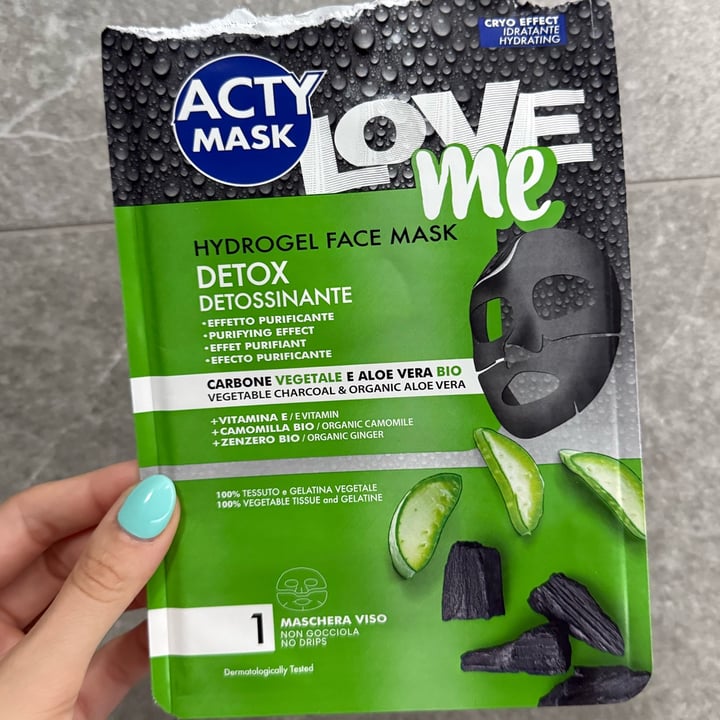 photo of Acty mask Hydrogel Mask Detox shared by @iosonomina on  29 Jun 2025 - review