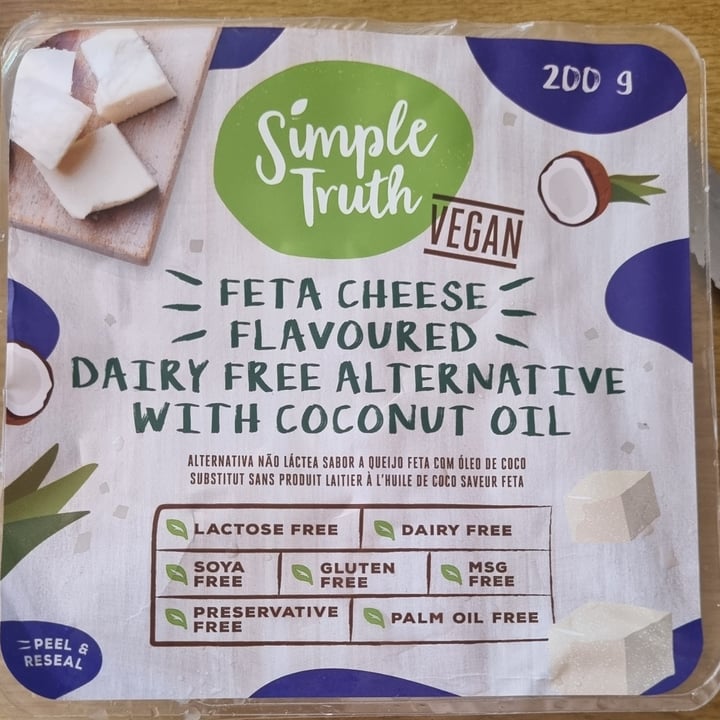 photo of Simple Truth Dairy free feta alternative shared by @vegankitchensa on  31 Dec 2023 - review