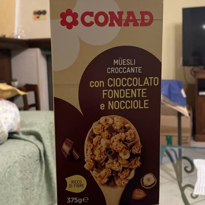 photo of Conad muesli croccante al cioccolato fondente shared by @rossellasammarra on  18 Mar 2024 - review