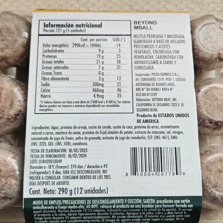 photo of Beyond Meat Beyond Meatballs shared by @gaby-miss-x on  02 Sep 2023 - review
