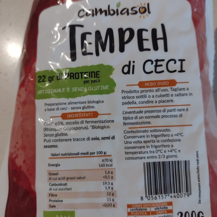 photo of Cambiasol Tempeh di ceci shared by @loriana on  20 Aug 2023 - review