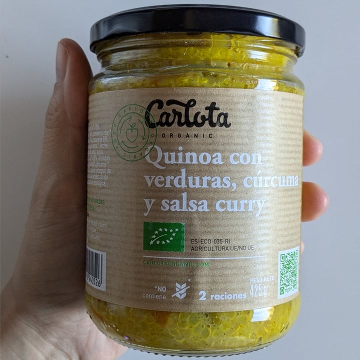 photo of Carlota Organic Quinoa con Verduras, Cúrcuma y Salsa Curry shared by @maganavarro on  03 Sep 2024 - review