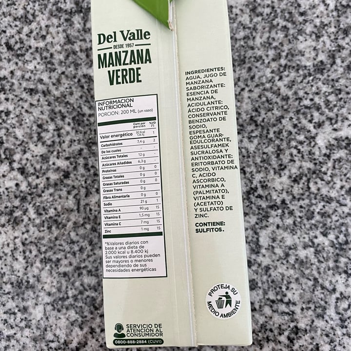 photo of Del Valle manzana verde shared by @lulymiranda on  18 Nov 2023 - review
