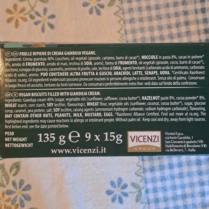 photo of Grisbí Vegan Gianduia shared by @animalsright on  01 Sep 2023 - review