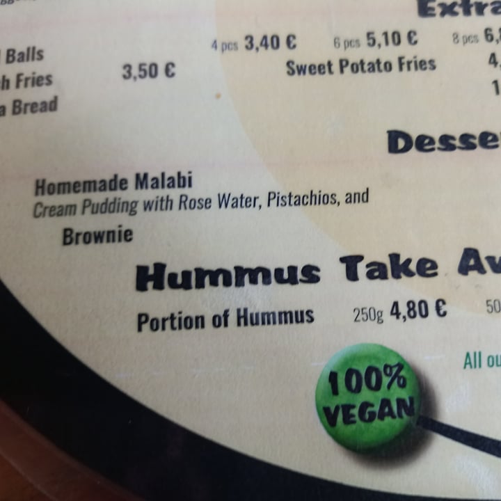 photo of Hummus Küch' Homemade Malabi shared by @drone53 on  25 Apr 2025 - review
