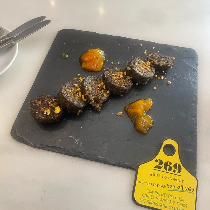 photo of 269 gastro vegan Morcilla shared by @mardevala on  08 Oct 2023 - review