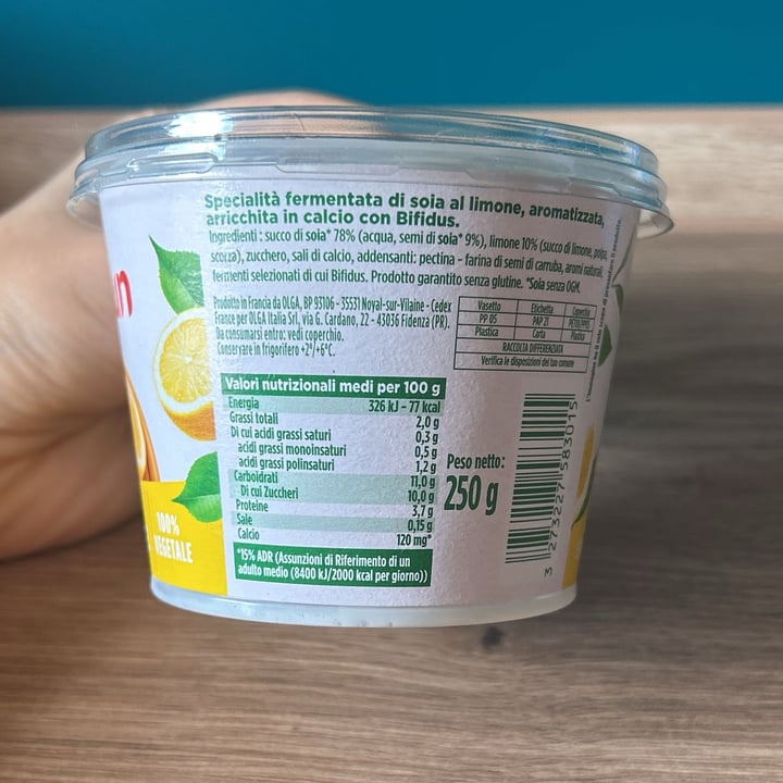 photo of Sojasun Bifidus Limone shared by @annaberger on  15 Sep 2025 - review