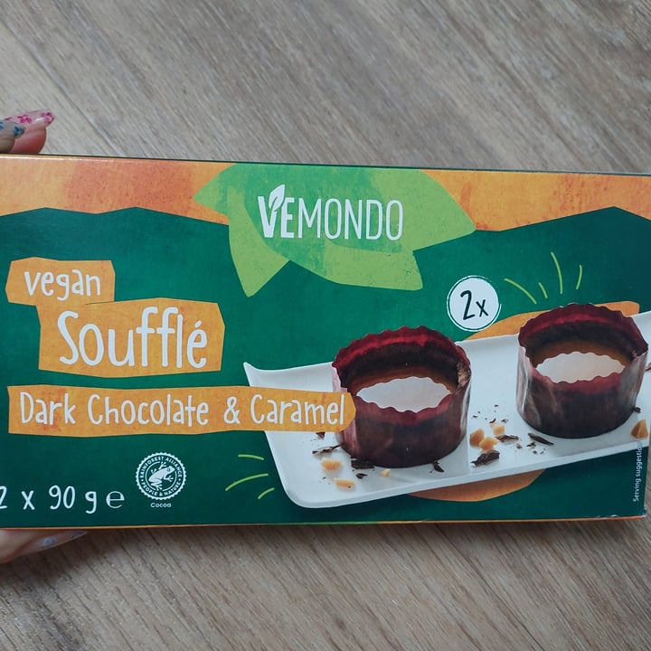 photo of Vemondo Vegan Soufflé Dark Chocolate & Caramel shared by @omsohum on  08 Apr 2024 - review