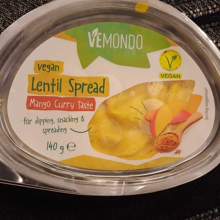 photo of Vemondo Vegan Lentil Spread Mango Curry Taste shared by @fannie82 on  27 Aug 2023 - review