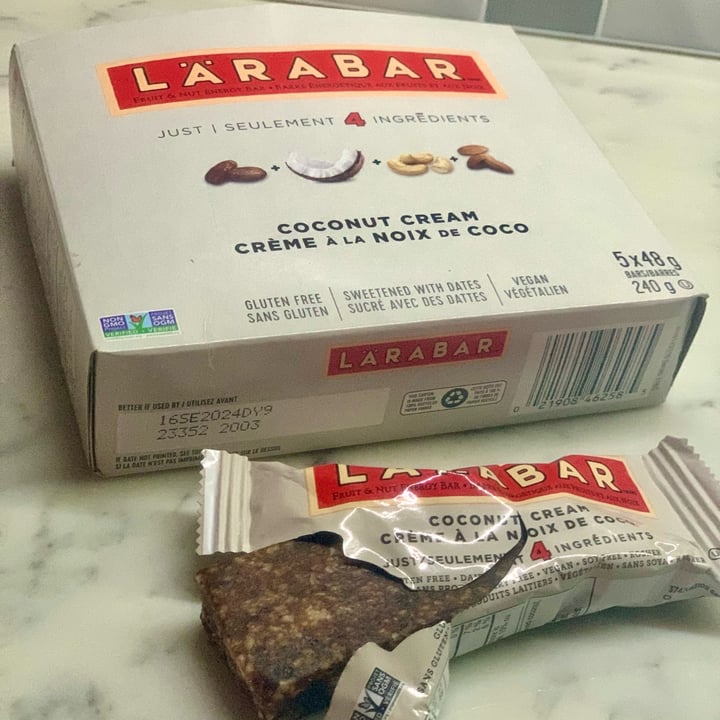 photo of Larabar Coconut Cream shared by @veganvanman on  04 May 2024 - review