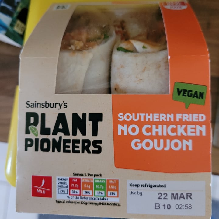 photo of Sainsbury's plant pioneers no chicken goujon shared by @beadercollie on  21 Mar 2024 - review