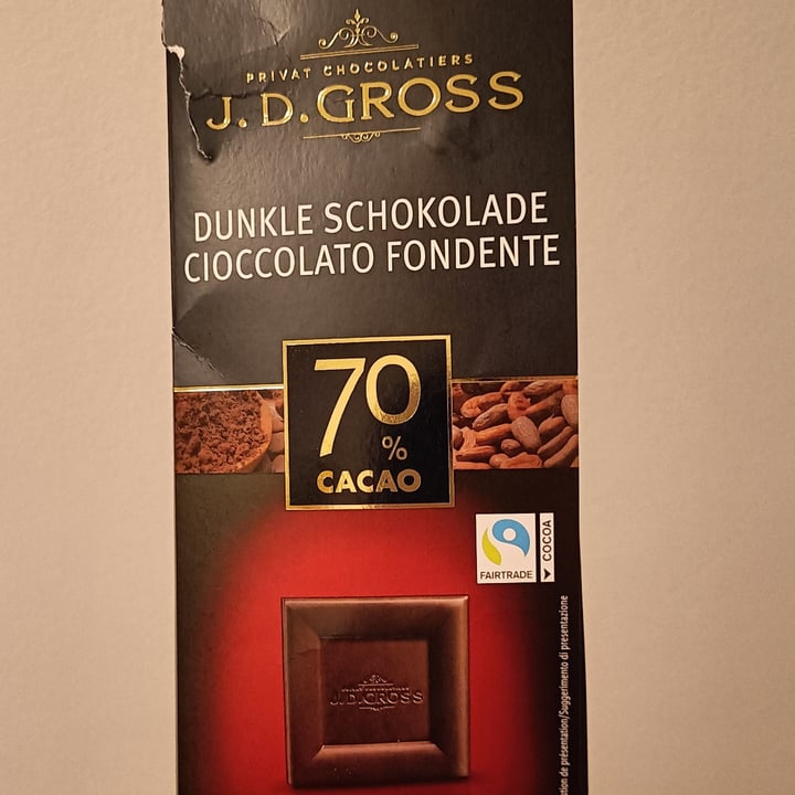 photo of J.D Gross edelbitter 70% cacao shared by @wonka on  10 Dec 2023 - review