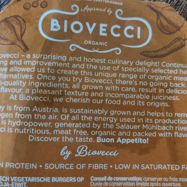 photo of Biovecci Fresh hamburgers shared by @angelveganix on  01 Sep 2023 - review