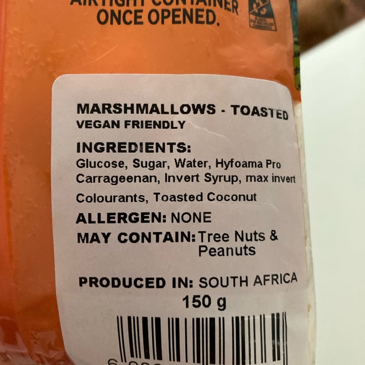 photo of Montagu Marshmallows Toasted Vegan Friendly shared by @ctfloof on  26 Aug 2023 - review