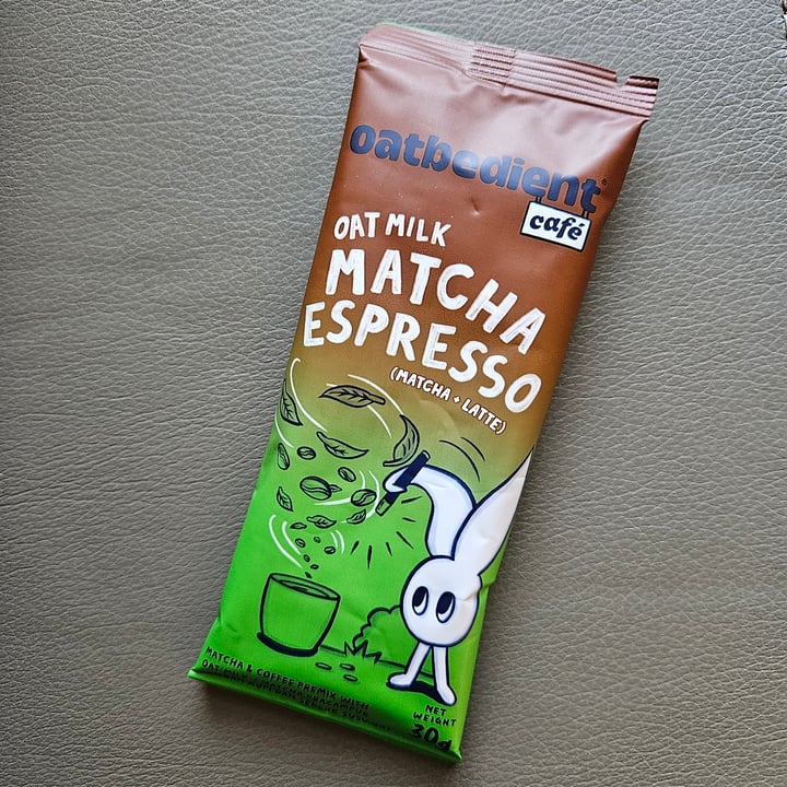 photo of Oatbedient oat milk matcha espresso shared by @meixin2603 on  02 Oct 2025 - review