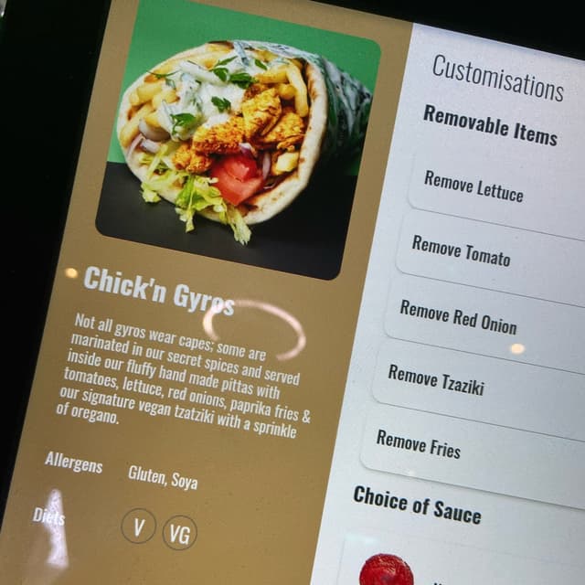 Photo of the dish “Chick'n Gyros”